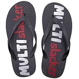 Multi Slacker Men's Comfy Gag Novelty Flip Flops