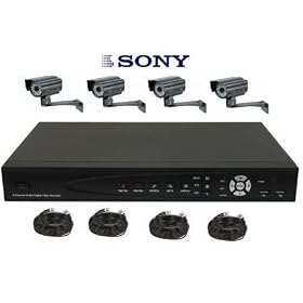 4 Sony CCD CCTV Cameras With 4 Channel 250GB DVR KIT