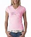 Breast Cancer Awareness Lady T-shirt Ribbon I Wear Pink For My Mom V-neck Pink