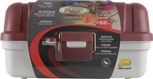 Ready 2 Fish One Tray Tackle Box - Red Ready 2 Fish One Tray Tackle Box - Red