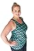 TEMA Athletics Women's Plus-Size Tank Top Printed Bungee Activewear Yoga Workout Sizes 1X - 3X