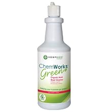 Hospeco ChemWorks Green CWG-1712 Organic Acid Bowl Cleaner, 1 Quart Bottle
