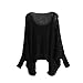JiTM Women's Loose Fit Bat Sleeve Cover-Ups Sweaters