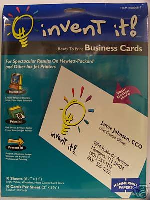 Hammermill Invent It Blank Business Cards