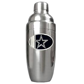 Dallas Cowboys NFL Stainless Steel Cocktail Shaker by Great American Products