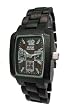 Tense Dark Sandalwood Rectangular Mens Wood Watch J8302D
