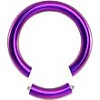 10 Gauge Purple Anodized Titanium Segment Ring