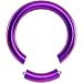 10 Gauge Purple Anodized Titanium Segment Ring