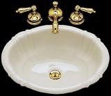Bates and Bates GEORGIA-WH Georgia Oval Drop-In Lavatory Sink, White