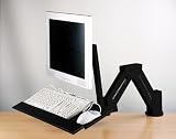 LCD Monitor/Keyboard Extension Stand Wall Mount/Desktop Clamp Black