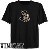 NCAA UCF Knights Youth Black Distressed Logo Vintage T-shirt