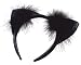 NEW BLACK VINYL CAT EARS SEXY HALLOWEEN FANCY DRESS