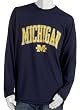 Soffe University of Michigan Performance Layer Crew Long Sleeve Tee Soffe University of Michigan Performance Layer Crew Long Sleeve Tee