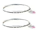TWO (2) BRACELET SET - Prayer for a Friend - A Friend is Someone We Turn To When Our Spirits Need a Lift. A Friend is Someone We Treasure For Our Friendship is a Gift. A Friend is Someone Who Fills Our Lives With Beauty, Joy, etc. + Heart Charm ~ Silver Tone Metal