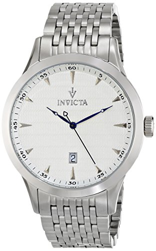 Invicta Men's 12224 Vintage Analog Display Swiss Quartz Silver Watch