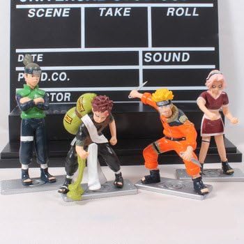 Anime NarutoUzumaki Naruto Umino Iruka Gaara Haruno Sakura PVC Action Figures Collectible Model Toys Dolls 4pcs/set NTFG066