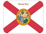 US State Flag  Siesta Key Florida FL Mouse Pad