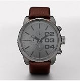 Diesel Brown Leather Gunmetal Men's Watch DZ4210