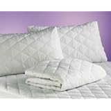 New Improved with 100% Cotton Top Quilted Mattress Protector - 25 cm Deep Fitted Mattress Protector