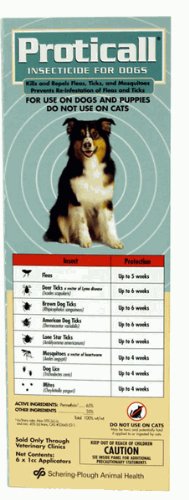 ProTICall Insecticides for Dogs (6 x 1cc Applicators)