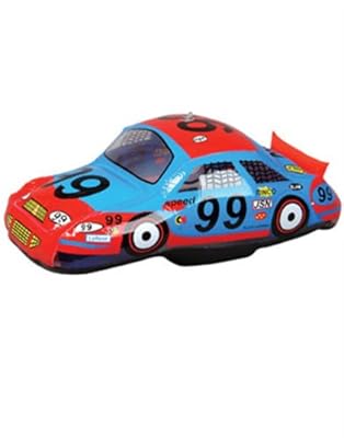20" Red and Blue Inflatable Stock Race Car Decoration