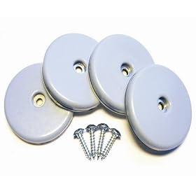 Slide Glides 2" (4 Pack) - Move Any Furniture With Ease Using These Special Ultra-Low-Friction Self Adhesive (or Screw-In) Gliders
