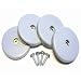 Slide Glides 2" (4 Pack) - Move Any Furniture With Ease Using These Special Ultra-Low-Friction Self Adhesive (or Screw-In) Gliders