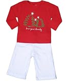 A Christmas Trees Love Your Family Long Sleeve Cotton Xmas Holiday Kids Gift Outfit