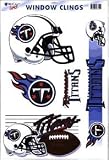 Set of (5) Team Window Clings: Tennessee Titans