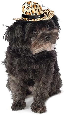 Leopard Print Cowboy Hat Dog Costume