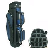 Confidence Golf Deluxe Cart Bag Black Blue