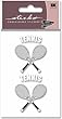 Ek Success Pep Rally Embroidered Emblem Stickers, Tennis