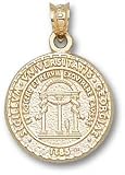 Georgia Bulldogs Solid 10K Gold Seal 5/8'' Pendant