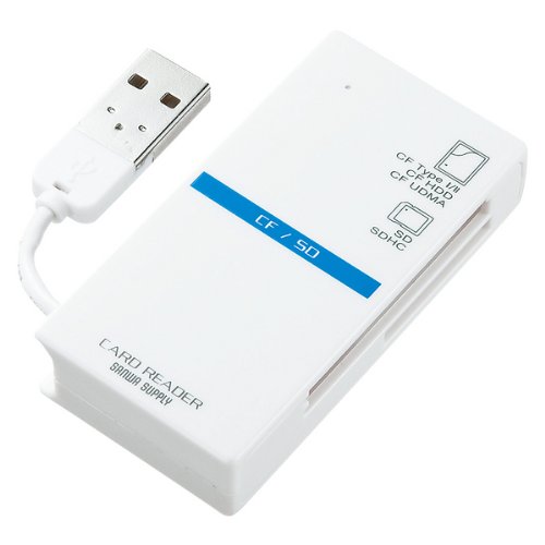SANWA SUPPLY ADR-CML1W USB2.0 カードリーダー ホワイト ADR-CML1W