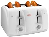 Sunbeam 3823-100 4-Slice Wide Slot Toaster, White