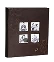 Kleer-Vu Photo Embroidery Leather Collection, Holds 500 4x6" Photos, 5 Per Page. Color: Brown.