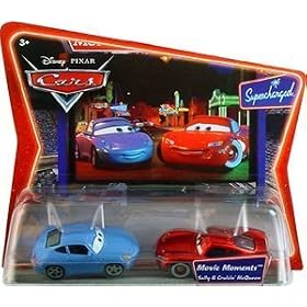 Disney Pixar Cars Movie Moments Sally and Cruisin' McQueen 1:55 Diecast Car Set by Cars Movie (Disney 2006)