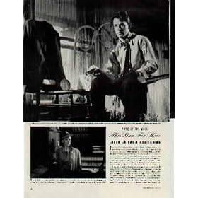 LIFE Movie of the Week: This Gun for Hire (1942) is a crime drama film noir, directed by Frank Tuttle and based on the novel A Gun for Sale by Graham Greene. The drama features Veronica Lake, Robert Preston, Laird Cregar, Alan Ladd, among others. ..... 1942 LIFE Magazine Article, A4497.