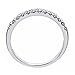Pave Set Diamond Wedding Anniversary Band 10k White Gold (1/4 Cttw, I Color I Clarity)