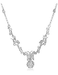 0.82 ct Diamond & 18K White Gold Springtime Necklace