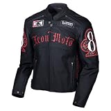ICON DAYTONA DMH BLACK LEATHER JACKET - DEAD MAN'S HAND - FREE US CONT. SHIPPING - NEW