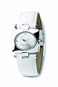 Betty Barclay Ladies White Leather Strap Watch With White Dial