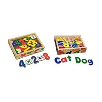 Buy Melissa & Doug 2071 Melissa & Doug Deluxe Magnetic Letters & Numbers in a Box Bundle