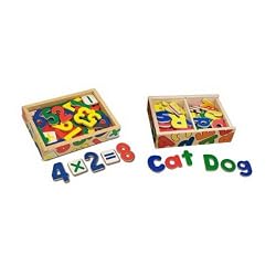 Melissa & Doug Deluxe Magnetic Letters & Numbers in a Box Bundle