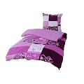 Kinzler B-02457 flieder Mikrofaser-Fleece Bettw�sche Sabrina 80 x 80 cm + 135 x 200 cm