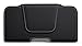 Bomea Galaxy S6, S6 Edge Belt Case, Bomea Premium Leather Belt Holster Case with Belt Clip and Loops for Samsung Galaxy S6, S6 Edge Cell Phone (Fits Phone w/Other Case On) Black