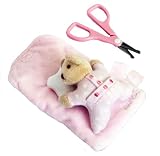 Baby Scissors and Bag Set, Moons & Stars Collection-Pink