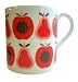 Orla Kiely Bone China Coffee Mug - Red Apples & Pears