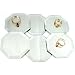 6 Octagon Mirrors Displays Jewelry Counter Showcase 2.5"