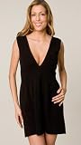 Generra Black Deep V Dress